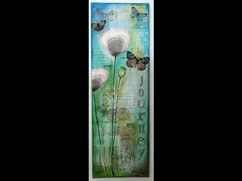 Mixed Media Canvas "Journey" Tutorial by Susanne Rose