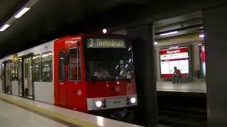 preview picture of video 'Kölner Verkehrs-Betriebe  Train Route 3 arrive and leave Neumarkt Station Cologne Köln  (00519)'