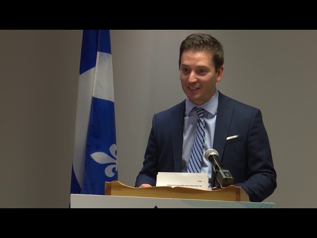 Conférence de presse – Annonce du ministre Simon Jolin-Barrette