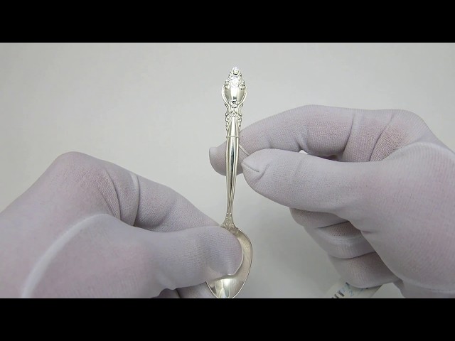 Серебряная ложка кофейная л33 Видеообзор