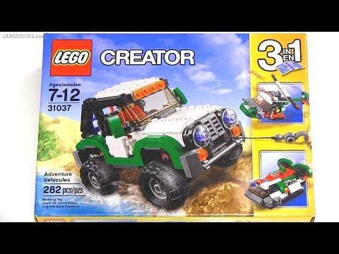 Vidéo LEGO Creator 31037 : Les véhicules de l'aventure