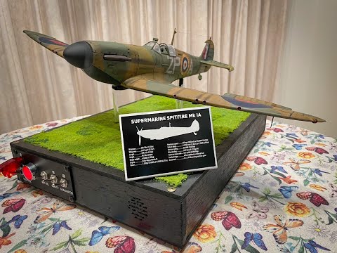 First start up of the Hachette Spitfire Mk 1a with modified base