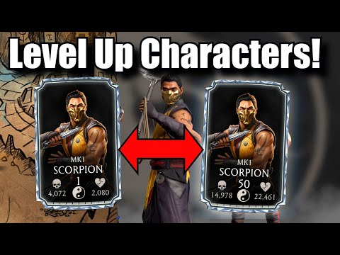 How to LEVEL UP Characters Fast and Easy in MK Mobile!