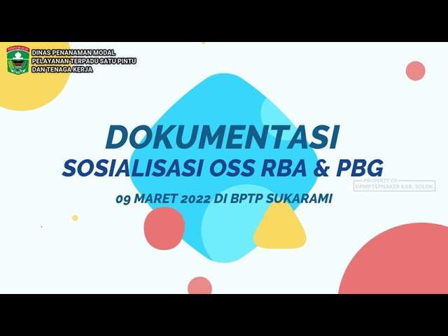 Sosialisasi OSS dan PBG