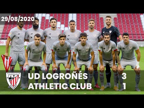 Imagen de portada del video RESUMEN I UD Logroñés 3-1 Athletic Club I LABURPENA