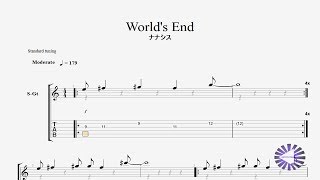【Guitar】WORLD'S END 【7th SEVENTH SISTERS】セブンスシスターズ ギターtab譜〚ナナシス〛 by NipponTAB