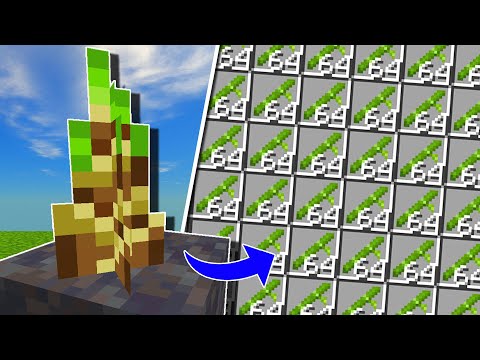 Die Beste Einfachste Minecraft Bambusfarm ohne Redstone Wissen! Tutorial | Anleitung