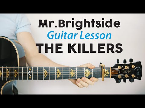 Mr Brightside: The Killers 🎸 Guitar lesson and PLAY-ALONG
