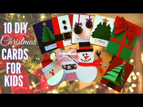 10 DIY Christmas Cards | Handmade crafts | Easy to create