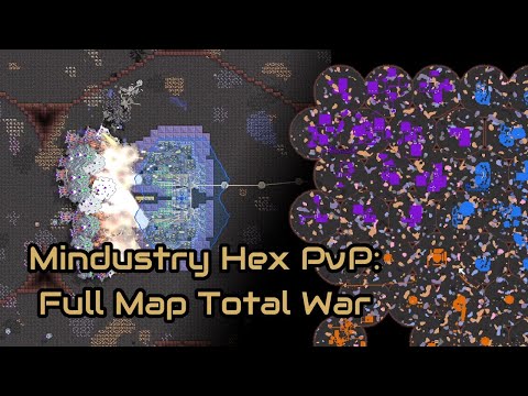 Mindustry Hex PvP: 5 Player FFA Fills the Entire Map with Total War