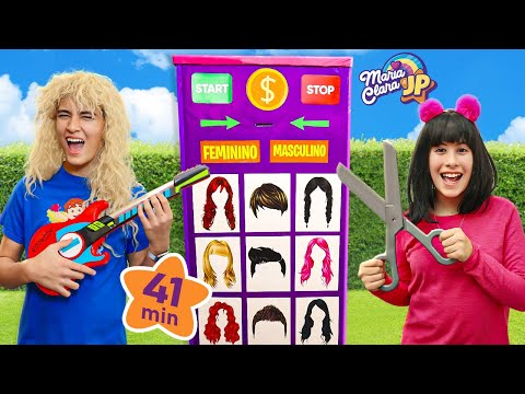 Maria Clara e JP mudam o visual e outras histórias divertidas de salão de beleza