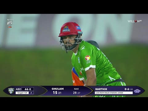 Ghulam Farid 45 runs vs Emirates Blues, | 22nd Match - Emirates Blues vs Abu Dhabi