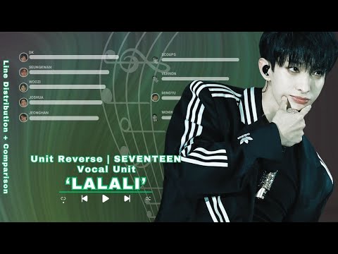 UNIT REVERSE | SEVENTEEN (세븐틴) VOCAL UNIT 'LALALI' LINE DISTRIBUTION + COMPARISON (HIPHOP + VOCAL)