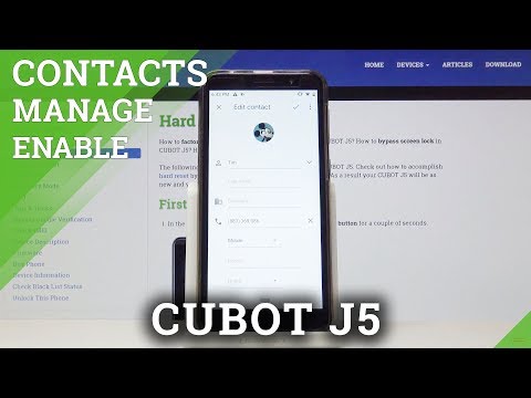 How to Add Photo to Contact in CUBOT J5 - Personalize Contact