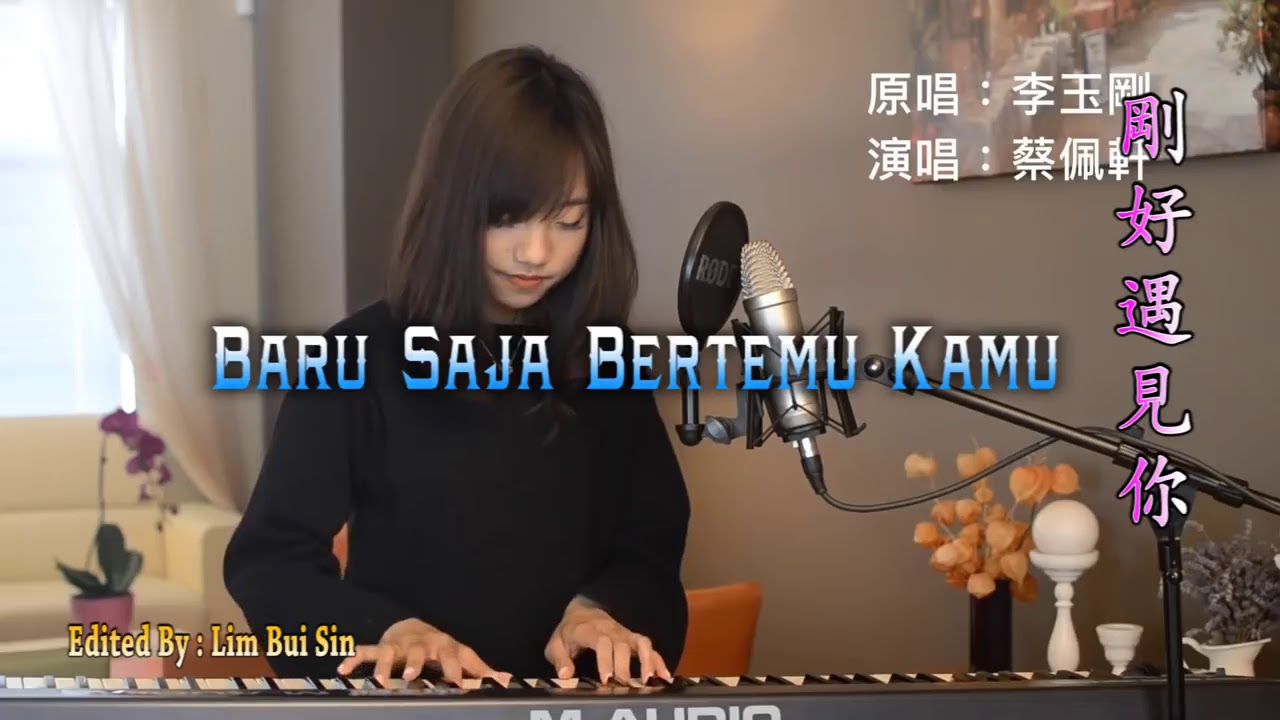 Gang Hao Yu Jian Ni - ( Ariel Tsay ) - Mandarin Love Song ( Lyrics )