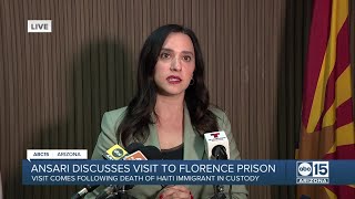 Rep. Ansari discusses visit to Florence Correctional Center following death of immigrant