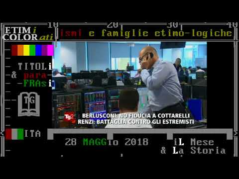 titoli TG2-sera 28 maggio 2018 - lunedì