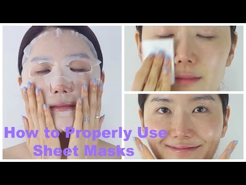 How to Properly Use Sheet Masks | Korean Sheet Masks