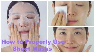 How to Properly Use Sheet Masks | Korean Sheet Masks