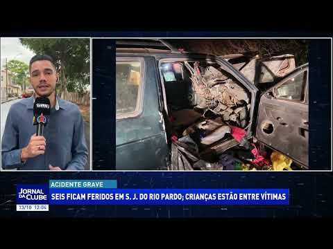 Seis pessoas ficam feridas em São Jose do Rio Pardo - Jornal da Clube (13/10/25)