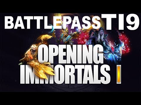 BUYING BATTLEPASS TI9 2019 AND TREASURE OPENING