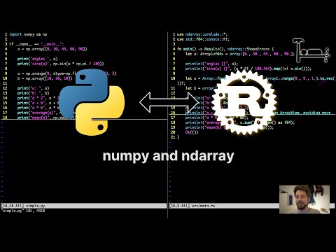 19. numpy and ndarray - From Python to Rust