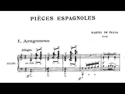 Manuel de Falla: Cuatro piezas españolas (1909)