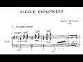 Manuel de Falla: Cuatro piezas españolas (1909)