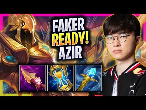 FAKER IS READY TO PLAY AZIR! - T1 Faker Plays Azir MID vs Viktor! | Season 2025