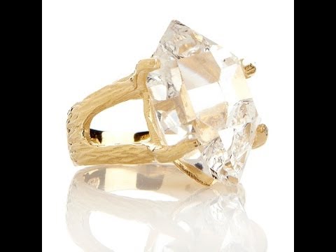 Deb Guyot Herkimer Quartz Solitaire Ring