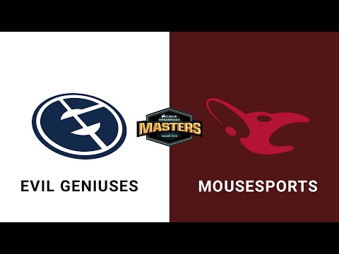 Mousesports vs Evil Geniuses  - Group B - BO3 - Mirage - CORSAIR DreamHack Masters - Malmö 2019