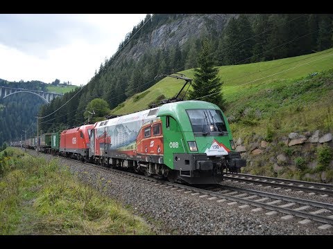 Brennerbahn am 04.09.18 Teil 2 – "ÖBB 150 Jahre Brennerbahn Lok in St. Jodok"
