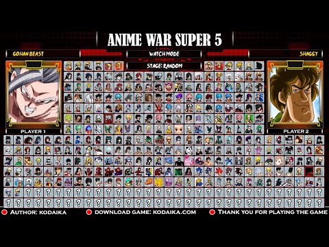 Super Anime War 5 Mugen 🎮【+ Download】