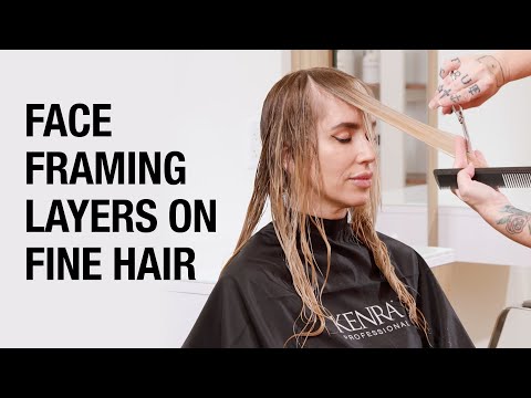 How to Cut Face-Framing Layers | Haircutting Tutorial | Kenra Professional