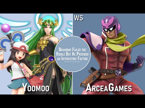 Brandino Failed the Riddle - WS - Yoomoo (Trainer / Palutena / G&W) vs. ArceaGames (Falcon / Hero)