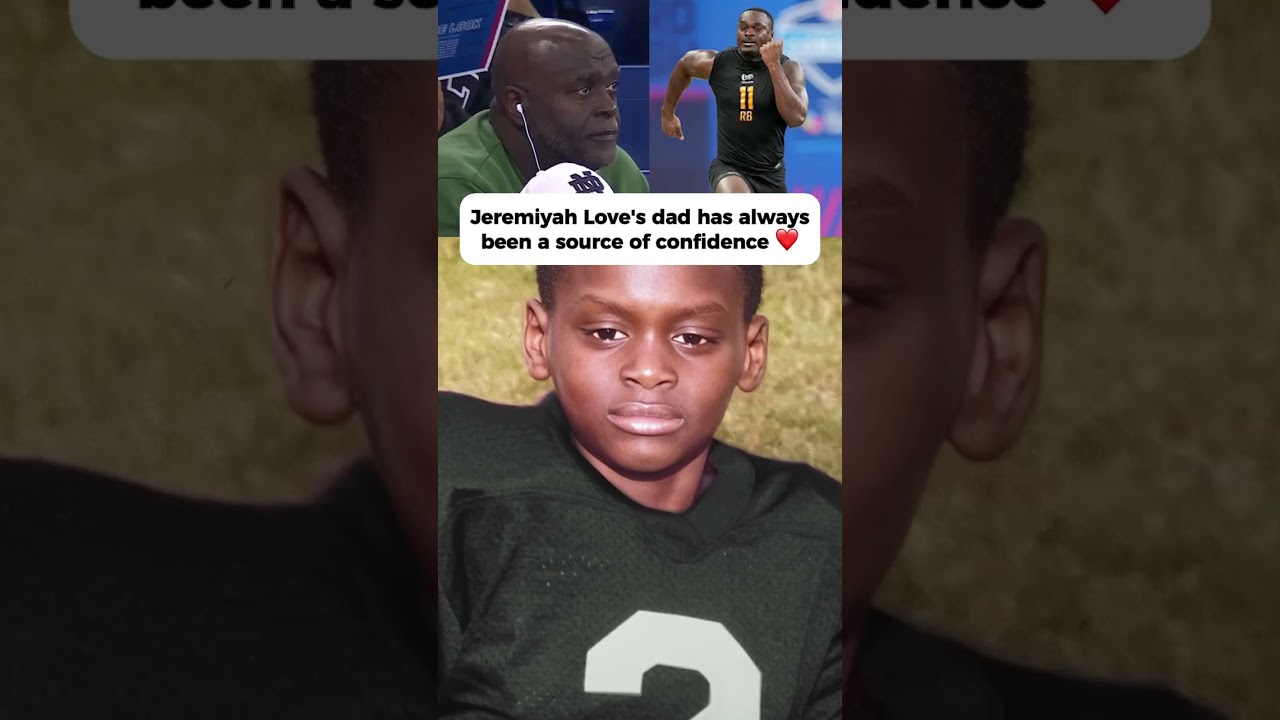 Jeremiyah Love's dad has always been there for him 💪