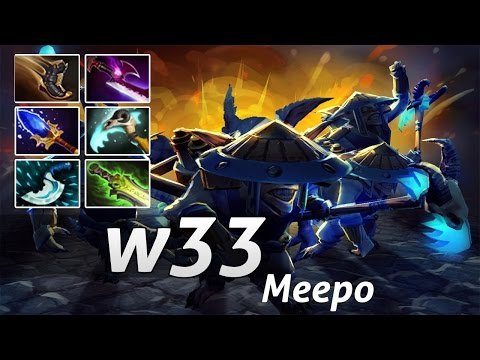 Meepo Rat with Silver Edge w33 Gameplay - Dota 2 Epic Moments
