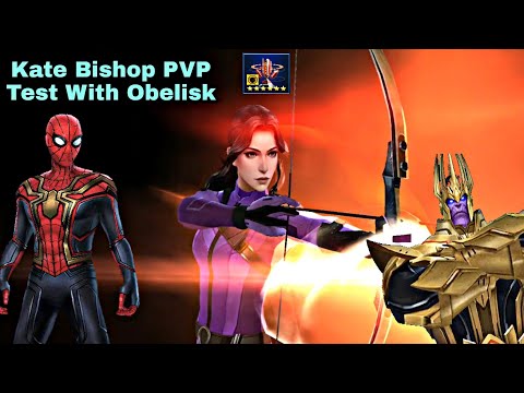 Kate Bishop PVP Test With Obelisk - Marvel Future Fight
