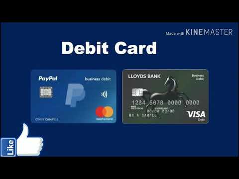 Debit card and credit card