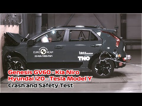 Genesis GV60, Kia Niro, Hyundai i20 and Tesla Model Y | 2022 Crash and Safety Test Results