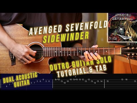 Avenged Sevenfold - Sidewinder Outro Guitar Solo Tutorial & TAB