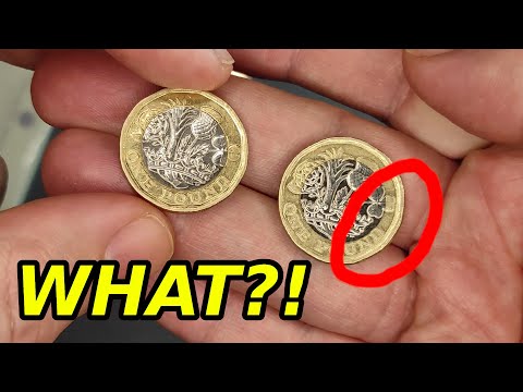 Royal Mint One Pound Coin Error (£1 collar/rim error)