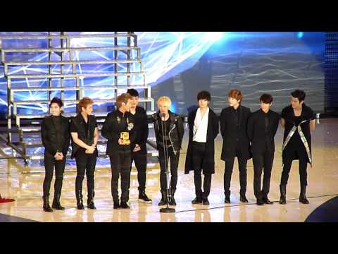 [111129 - Super Junior @ MAMA 2011 - Singapore's Choice Award Winning Speech HD]