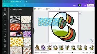 YOUTUBE Canva Retro Alphabet, Retro Bubble Letters with 3D Shadow Colors