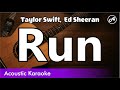 Taylor Swift, Ed Sheeran - Run (karaoke acoustic)