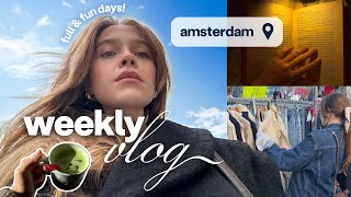 amsterdam vlog | thrifting, girls night & farmers market