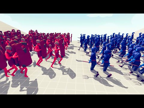 100x EVERY UNITS TRIBAL vs 100x EVERY UNITS FARMER  - Totally Accurate Battle Simulator TABS