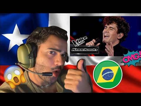 Brasileño reacciona a Nicolás Ruiz - Por una cabeza THE VOICE CHILE