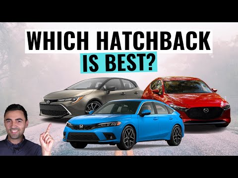 2022 Honda Civic Hatchback VS Mazda3 Sport VS Toyota Corolla Hatchback  Comparison Review