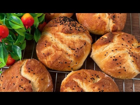 No-Knead Bread Rolls | Crispy Outside, Cloud-Soft Inside
